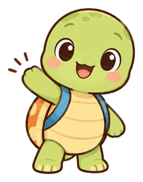 Toby the turtle, the StoryStep mascot
